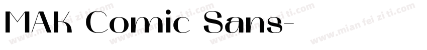MAK Comic Sans字体转换
